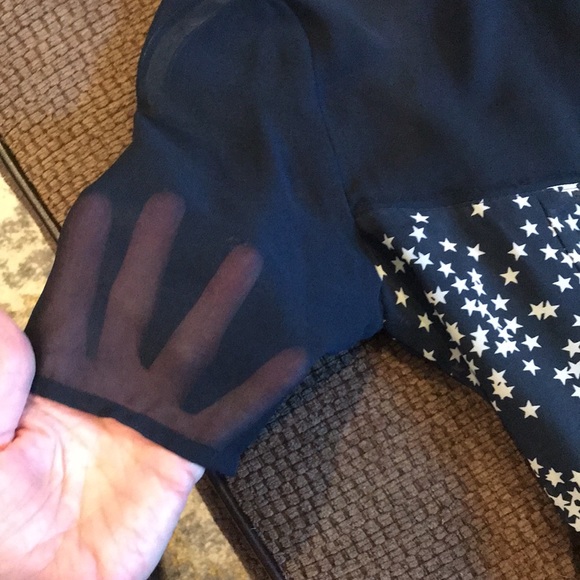 EUC  Princess Vera Wang Sheer Star Spangled Vintage Dress Size 7 - Picture 12 of 16